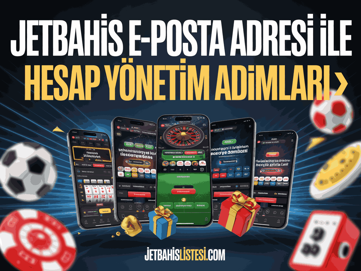 Jetbahis E-Posta Adresi İle Hesap Yönetim Adımları